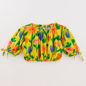 Blusa Recortadinha Amarelo