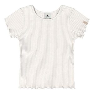Blusa Ribana Canelada Menina Bege