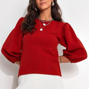Blusa Terracota em Malha Crepe