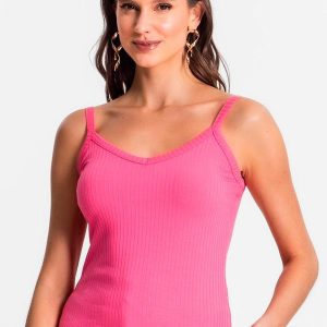 Blusa de Alça Feminina Rosa
