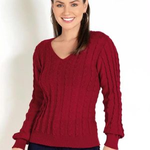 Blusa em Tricot Vermelha