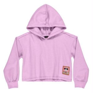 Blusão Cropped Juvenil Menina Roxo