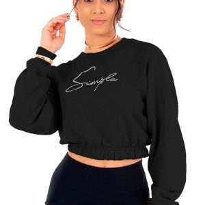 Blusão Feminina Moletom Feminino Preto