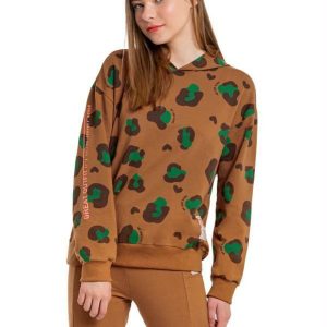 Blusão Juvenil Menina Oversized Marrom