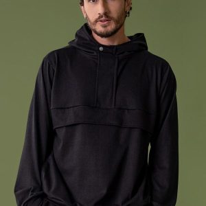 Blusão Masculino em Moletom Preto