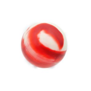 Bolinha Colorida Grande Animania Vermelho e Branco - Único