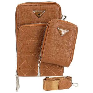 Bolsa Feminina Transversal H.E Fr34 Caramelo