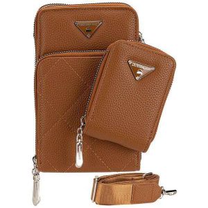 Bolsa Feminina Transversal H.E Fr40 Caramelo