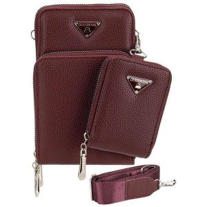 Bolsa Feminina Transversal H.E H2010 Vinho