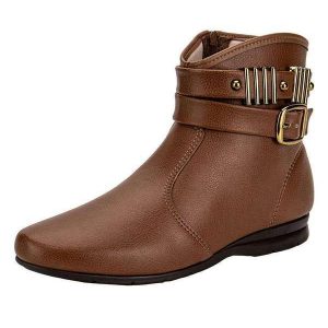 Bota Feminina Cano Baixo Beira Rio 9084106 - Caramelo