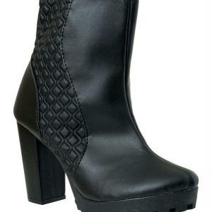 Bota Feminina Preta em Sintético