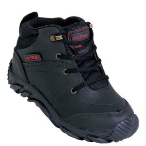 Bota Infantil Preta em Sintético