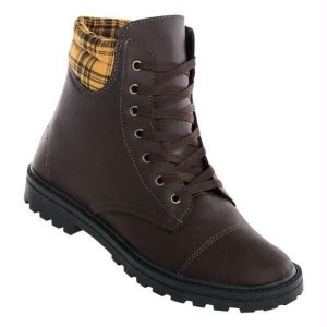 Bota Masculina Café com Cano Médio