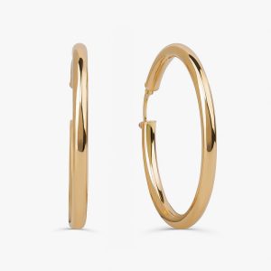 Brinco Argola Fio Redondo em Ouro Amarelo 18k - 30mm