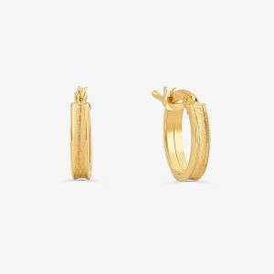 Brinco Argolas em Ouro Amarelo 18k