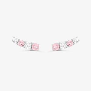 Brinco Ear Cuff Cravejado em Prata 925