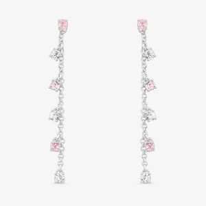 Brinco Longo Cravejado em Prata 925