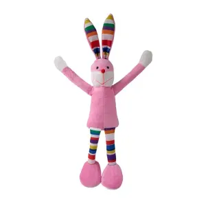 Brinquedo Pelúcia Coelho Pernudo Rosa Fabrica Pet - Único