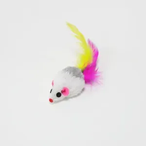Brinquedo Ratinho de Pelúcia e Penas Flicks - Único