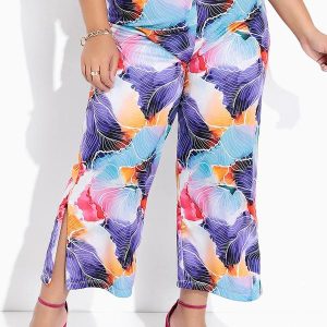 Calça Aquarela em Jersey Acetinado