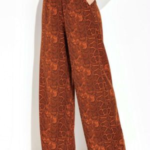Calça Cobra Laranja com Bolsos Funcionais