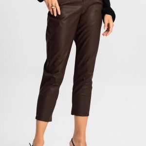 Calça Feminina Courino Marrom