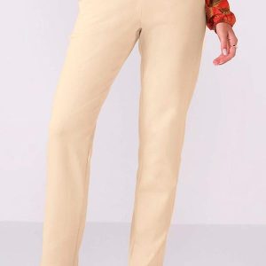 Calça Feminina Moletom Bege