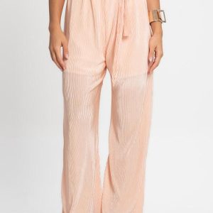Calça Feminina Pantalona Rosa
