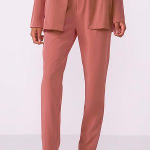 Calça Feminina Tecido Plano Rosa
