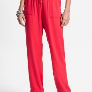 Calça Feminina Viscose Vermelho