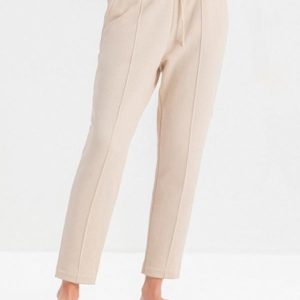 Calça Feminina em Moletom Bege