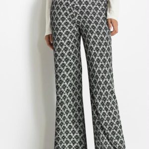 Calça Geométrico em Malha de Viscose