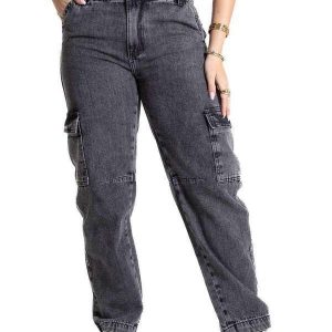 Calça Jeans Sawary Barrel - 281254 Cinza