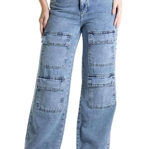 Calça Jeans Sawary Wide Leg - 280601 Azul
