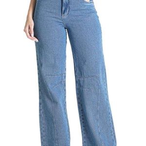 Calça Jeans Sawary Wide Leg - 281257 Azul