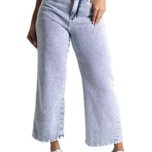 Calça Jeans Sawray Wide Leg Cropped - 280880 Azul