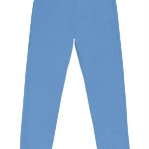 Calça Jogger Básica Infantil Menina Moletom Azul