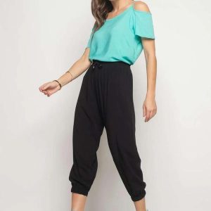Calça Jogger Viscolinho Fashion Preto