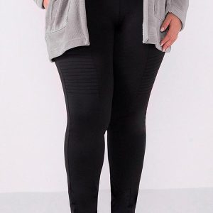 Calça Legging Feminina Helanca Felpada Preto