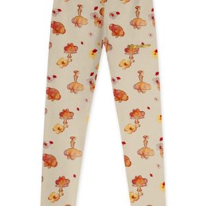 Calça Legging Thermo Dry Infantil Feminina Bege