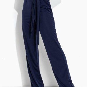 Calça Marinho com Faixa Fixa para Amarração