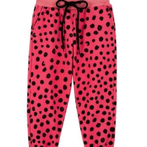 Calça Menina de Moletom Amorango Rosa