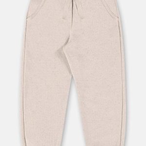 Calça Menina em Moletom Bege