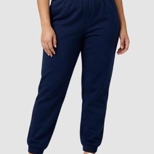 Calça Moletom Feminina Básica Azul