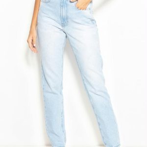 Calça Mom Jeans Bruna Azul