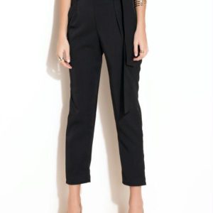Calça Preta Clochard com Faixa