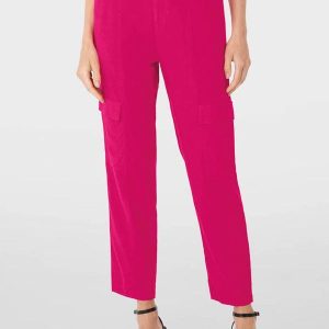 Calça Rosa Escuro Jogger Feminina em Viscolinho