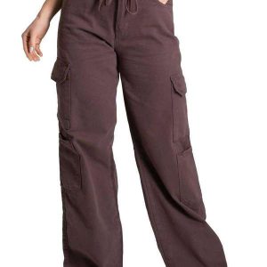 Calça Sarja Sawary Wide Leg - 279524 Marrom