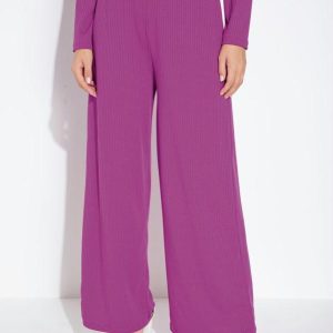 Calça Violeta com Cintura Alta