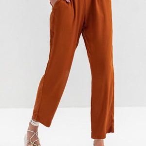 Calça de Viscose Feminino Marrom